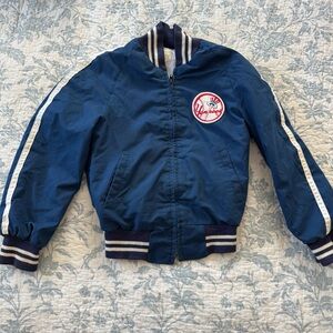 Vintage 90s MLB New York Yankees Bomber Jacket kidcore, Sz 12